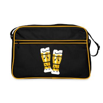Thirst - drink beer - wheat beer - toast - Retro Bag - black/gold - Front