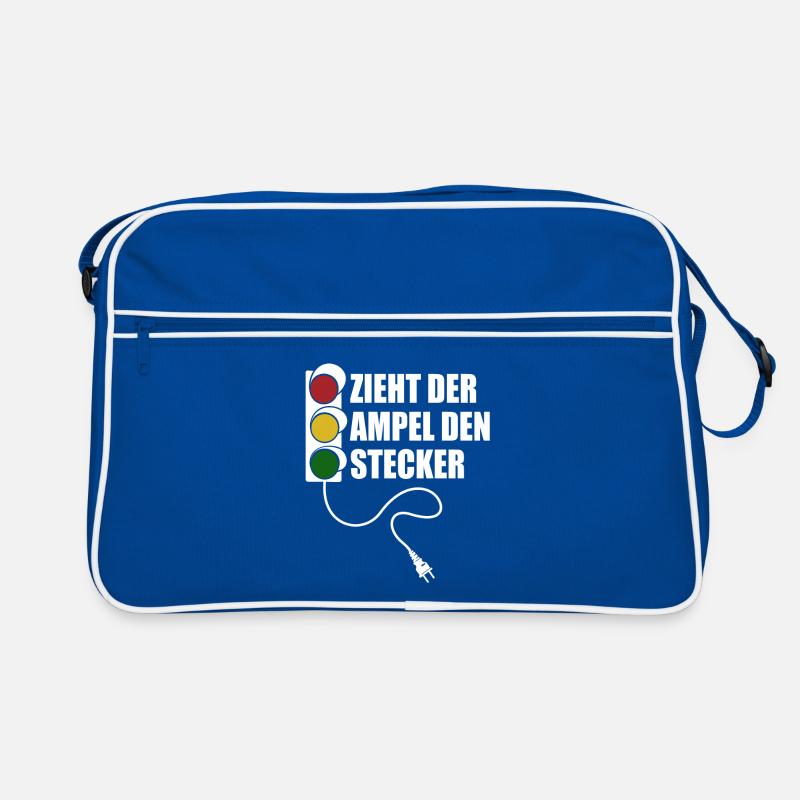 Zieht der Ampel den Stecker - Spruch Retro Tasche