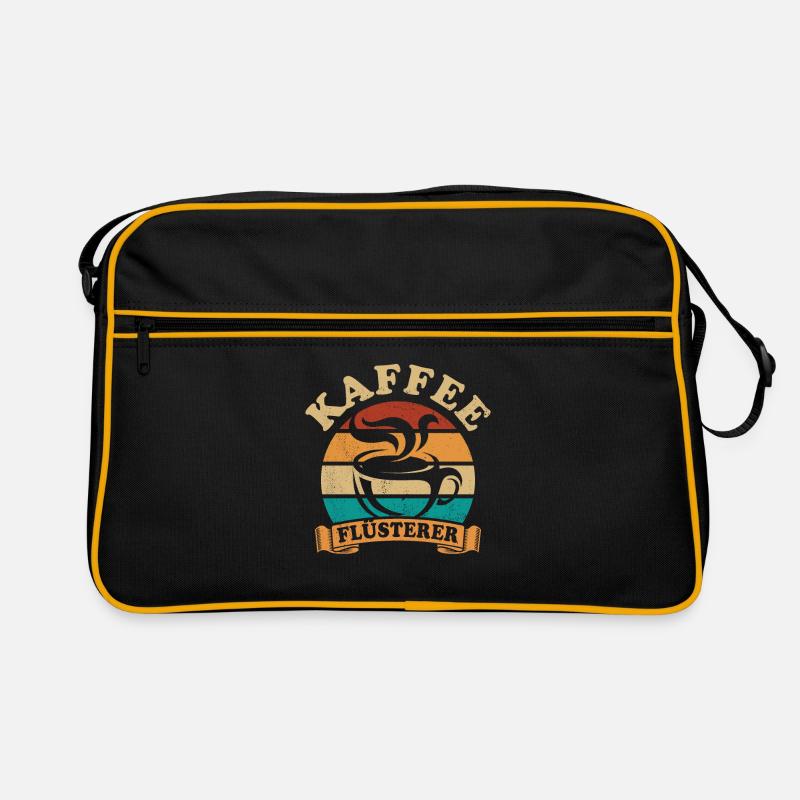 Kaffee Flüsterer - Kaffee trinken - Kaffeduft Retro Tasche