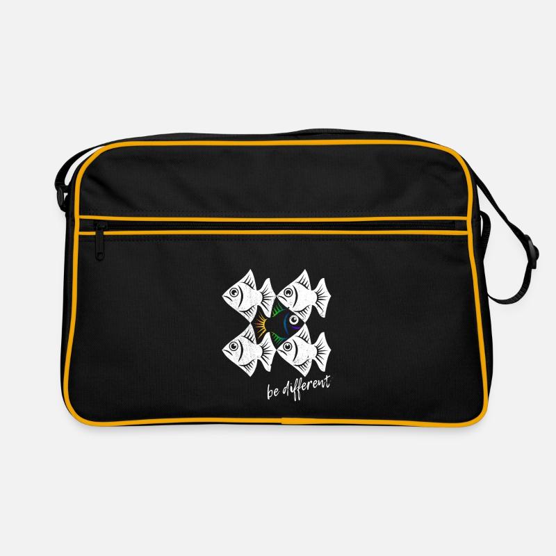 Be different - Pisces - swimming against the tide Retro Bag