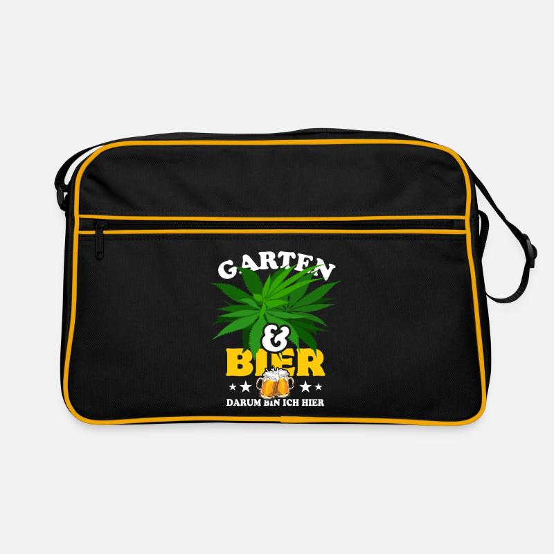 Garten & Bier - darum bin ich hier - Hanf Retro Tasche