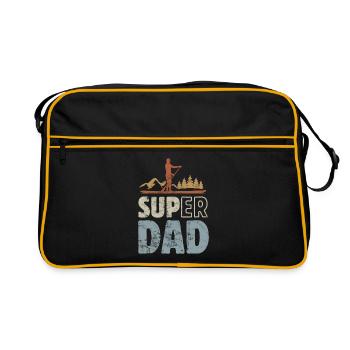 Super Dad - SUP Stand up paddle - Sac Retro - noir/or - Devant