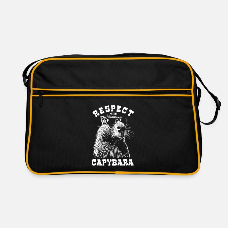 Respect The Capybara - Spruch Retro Bag
