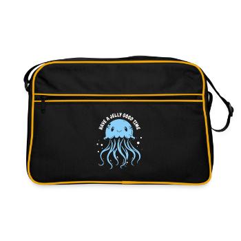 Passez un bon moment en gelée - Méduse avec des tentacules - Sac Retro - noir/or - Devant