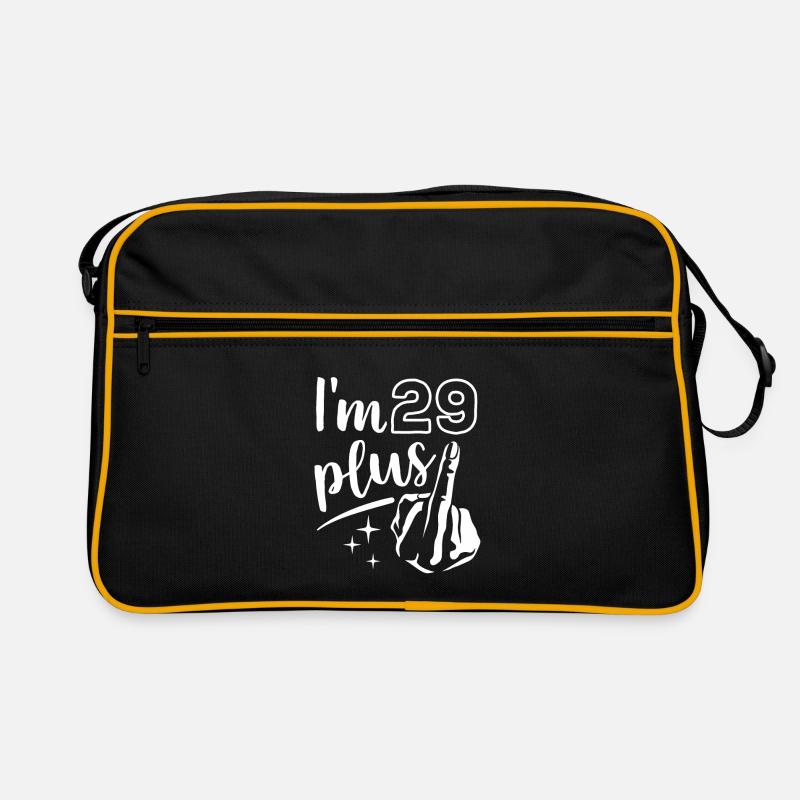 Ich bin 29 plus 1, Mittelfinger 30. Geburtstag Retro Tasche