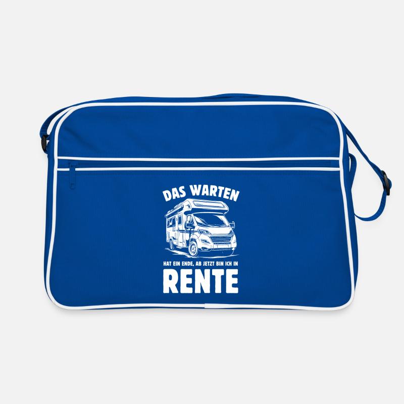 Das Warten hat ein Ende - Rente - Camper Retro Tasche