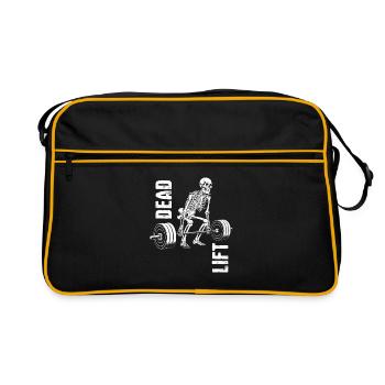Skeleton, Deadlift, Weight Training, Training - Retro Bag - black/gold - Front