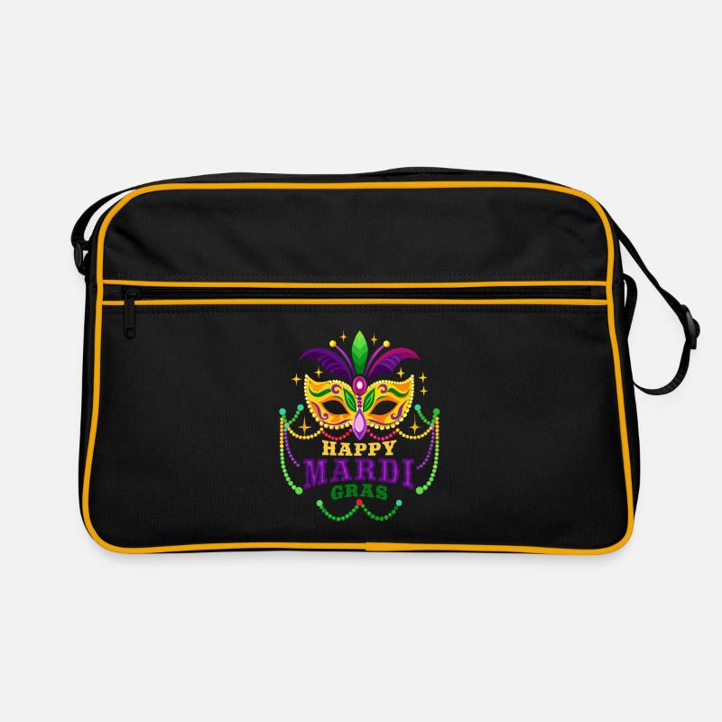 Mardi Gras - Carnival - Mask - Gift Retro Bag