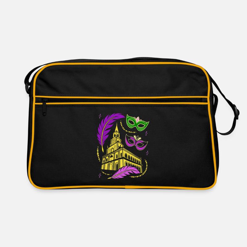 Mardi Gras - Carnival - Mask - Gift Retro Bag