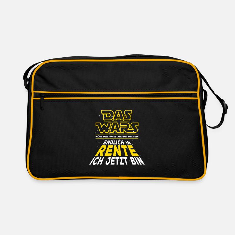 Das Wars, Rente, Endlich in Rente ich jetzt bin Retro Tasche