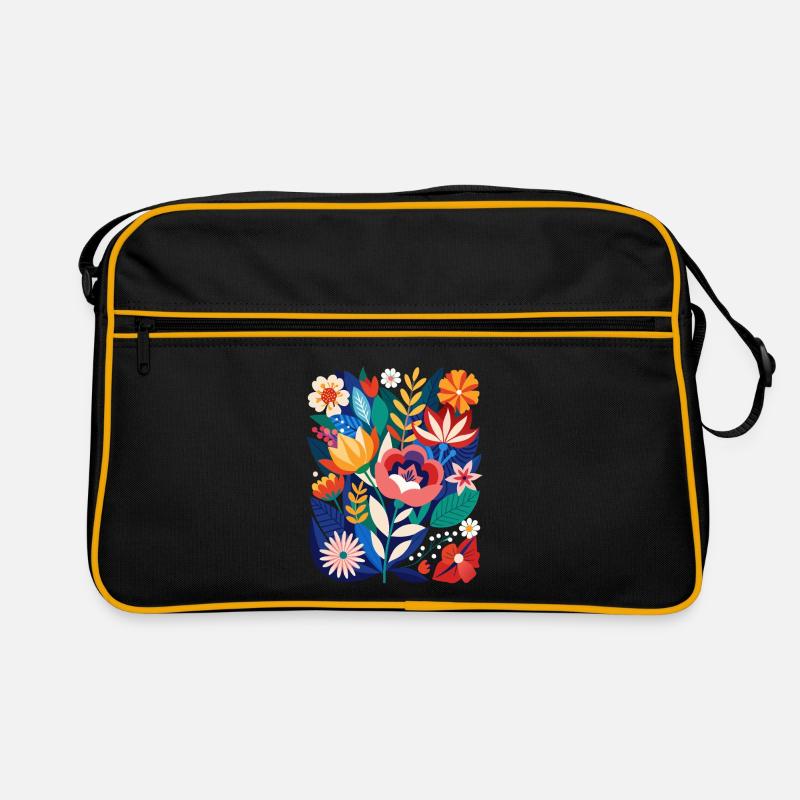 Fleurs - Printemps - Été - Fleurs Sac Retro
