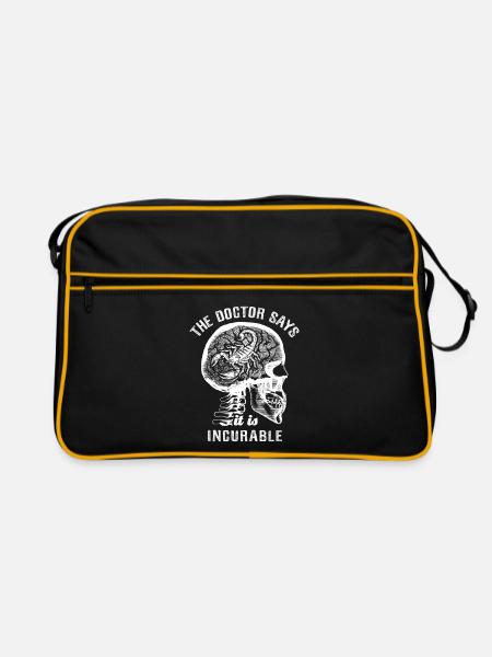 The doctor says it's incurable - scorpion - Retro Bag - black/gold - Front