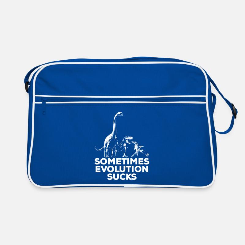 Sometimes Evolution sucks - Dinosaurier - Huhn Retro Tasche