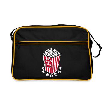 Fresh Popcorn - Crispy, Delicious - Gift - Retro Bag - black/gold - Front