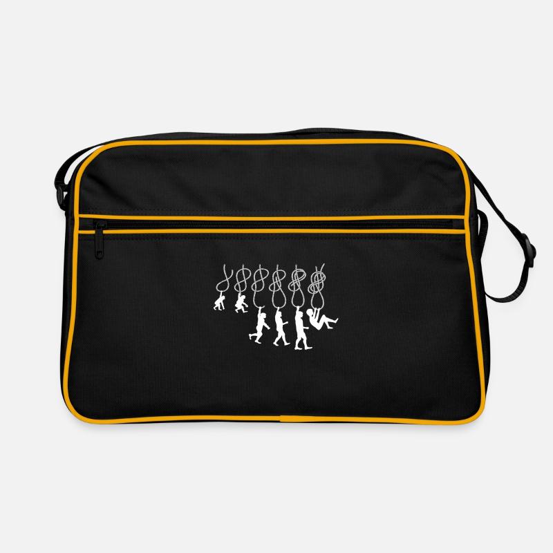 Evolution Klettern Kletterknoten Achter Knoten Retro Tasche