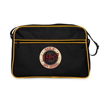 Made in 1982 - Retro Tasche - Schwarz/Gold - Vorne