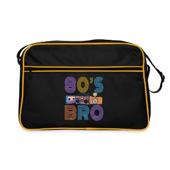 80's Bro Retro Vintage Mixtape Cassette Player Cam - Retro Bag - black/gold - Front