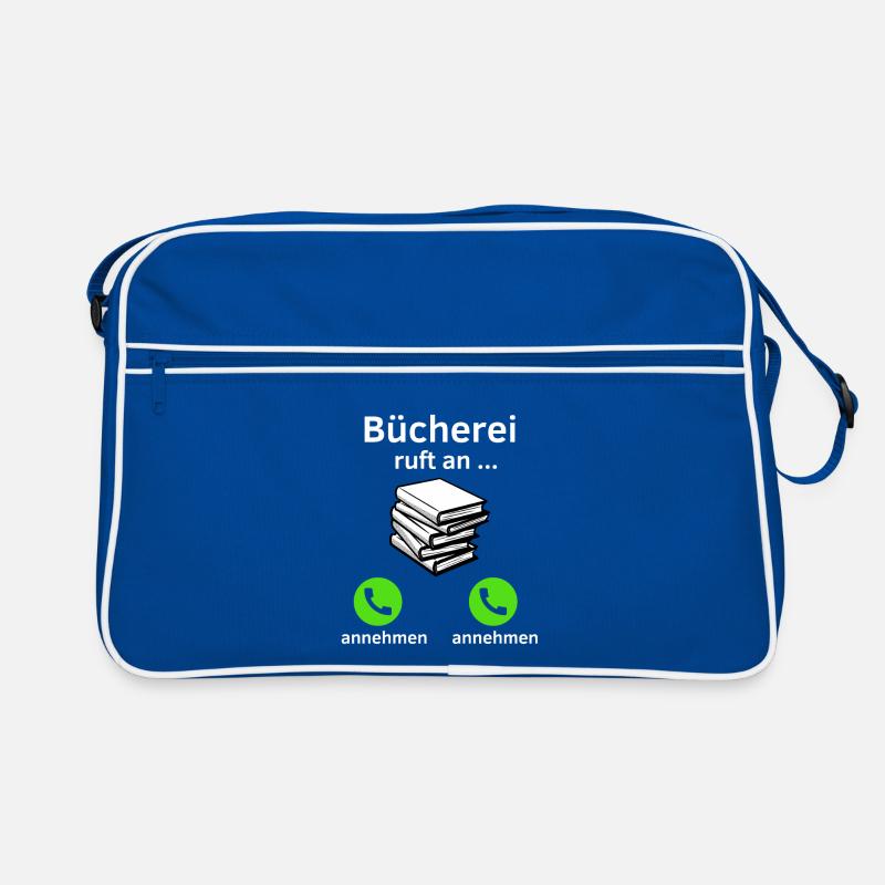 Bücherei ruft an - annehmen oder annehmen? Retro Tasche