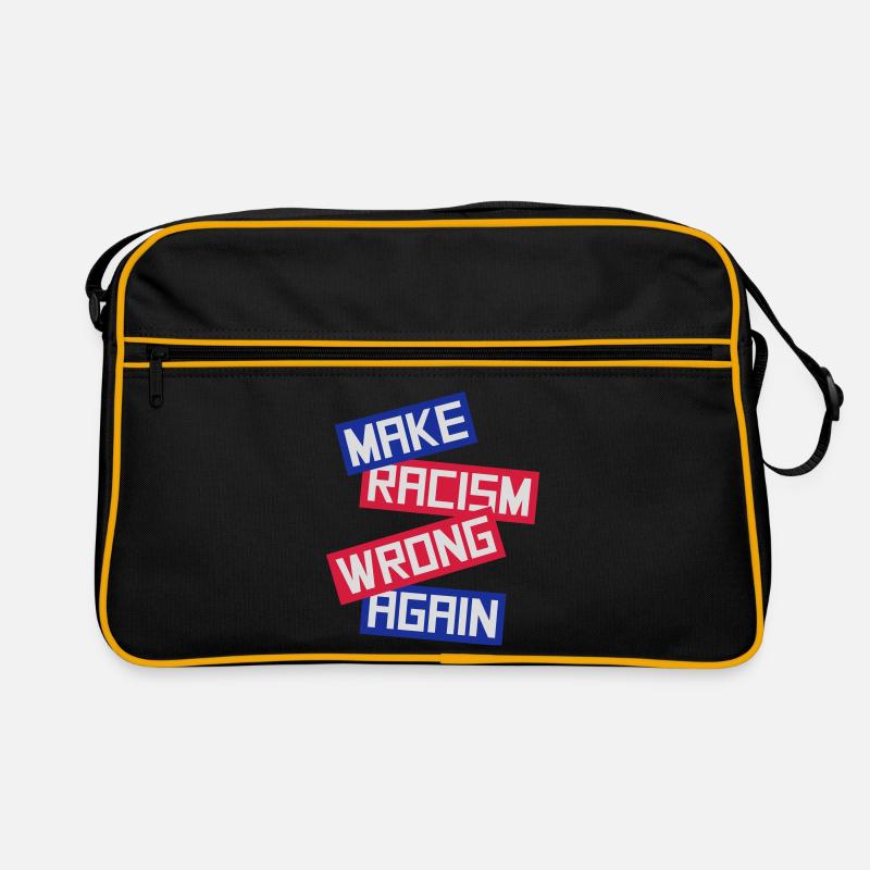 make racism wrong again Retro Tasche