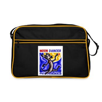 Chihuahua Art - Moon Dancer - Retro Bag - black/gold - Front