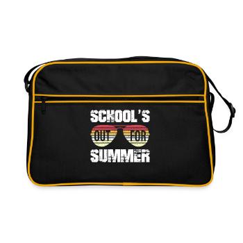 Les écoles sont sorties pour l’été rétro style vintage été - Sac Retro - noir/or - Devant