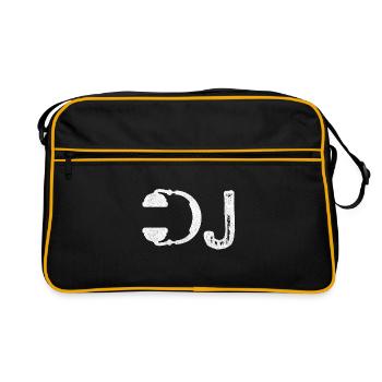 DJ Headphone Shirt I Heart Being A DJs Party Tee - Sac Retro - noir/or - Devant