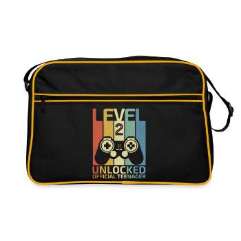 Niveau 2 : Adolescent officiel débloqué - Sac Retro - noir/or - Devant