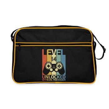 Niveau 14 : Adolescent officiel débloqué - Sac Retro - noir/or - Devant