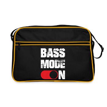 Mode basse sur drôle directeur musical Chanteur de chorale - Sac Retro - noir/or - Devant