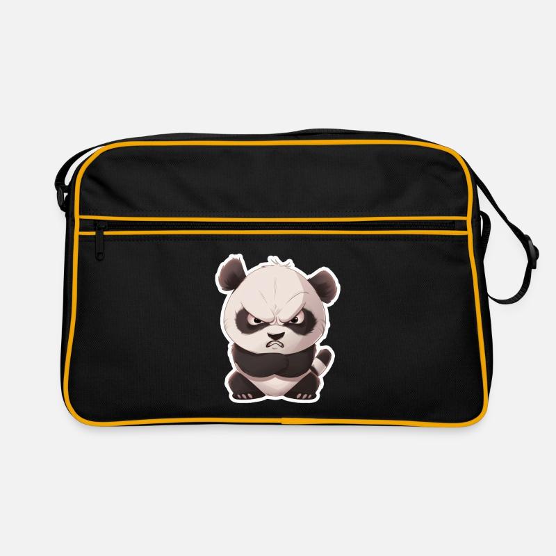 Süßes Pandababy Panda eingeschnappt Retro Tasche