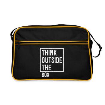 Sortez des sentiers battus - Sac Retro - noir/or - Devant