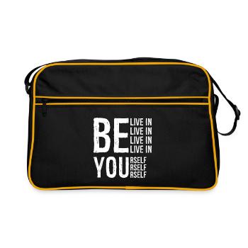 CROYEZ EN VOUS-MÊME - Sac Retro - noir/or - Devant