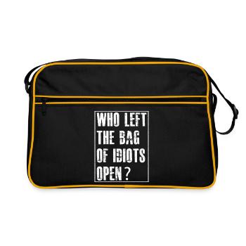 who left the bag - Retro Bag - black/gold - Front
