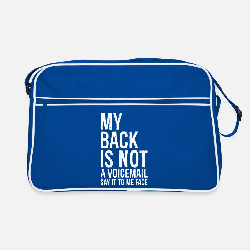 mon dos N’est pas un message vocal dites-le moi en face Sac Retro