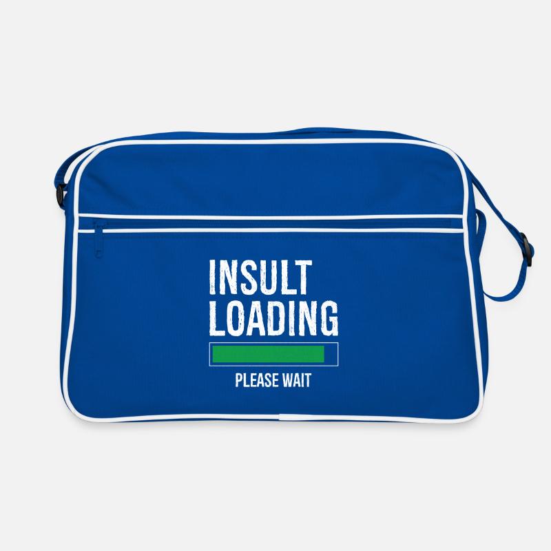 insult loading please wait Retro Bag