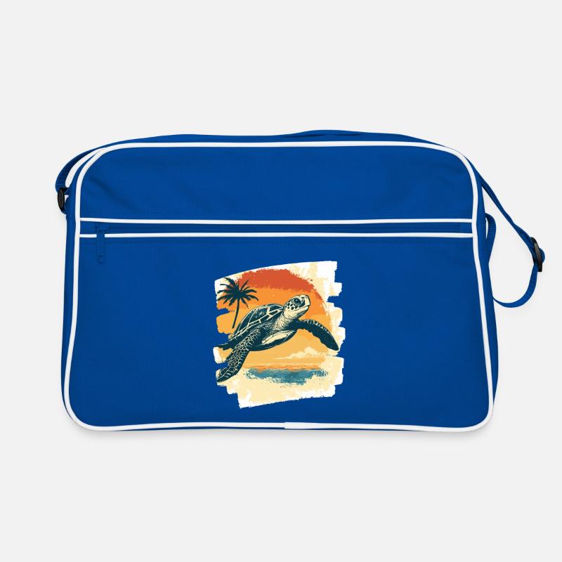 Sea Turtle Retro Retro Bag