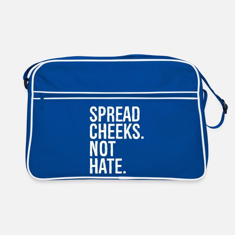 spread cheeks not hate Retro Tasche