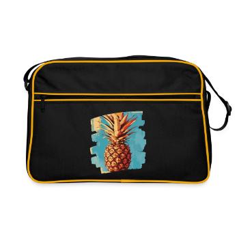 Ananas - Sac Retro - noir/or - Devant