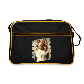 Collie - Retro Bag - black/gold - Front