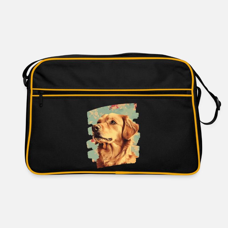 Golden Retriever Retro Tasche