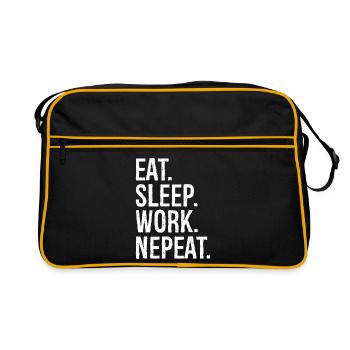 Manger Dormir Travail Nepeat - Sac Retro - noir/or - Devant