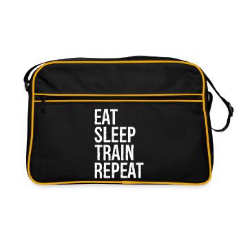 Manger Dormir Train Répéter - Sac Retro - noir/or - Devant