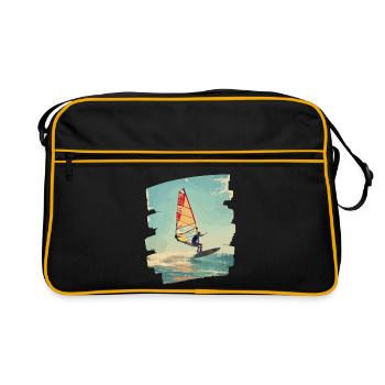 Windsurfers Windsurfing Surfing Water sports - Retro Bag - black/gold - Front