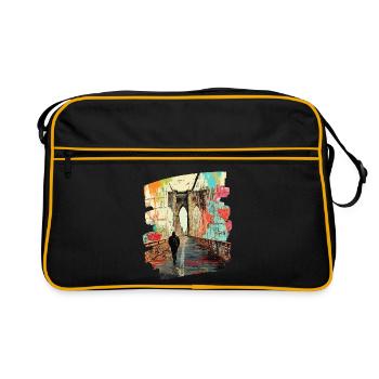 Brooklyn Bridge - Retro Bag - black/gold - Front