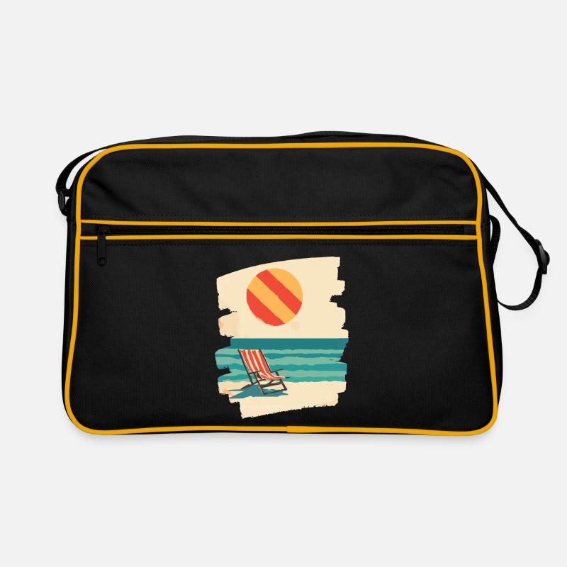 Plage du soleil d’été Sac Retro