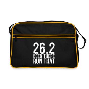 26 y sont allés, courent ça - Sac Retro - noir/or - Devant