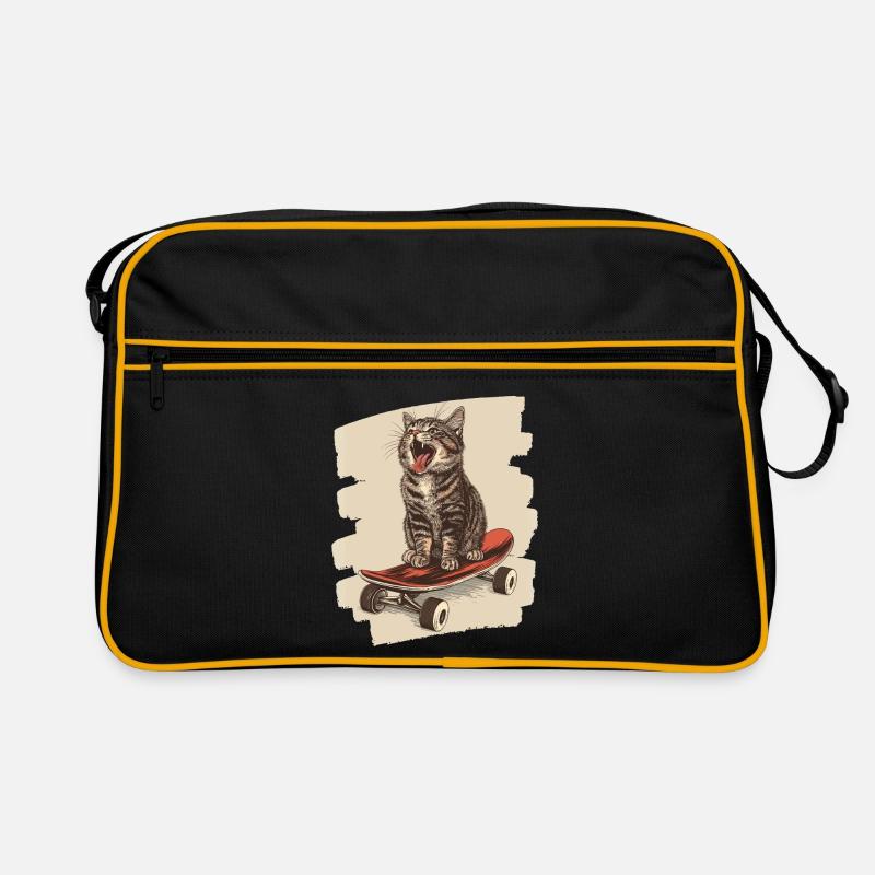 Chat de planche à roulettes Sac Retro