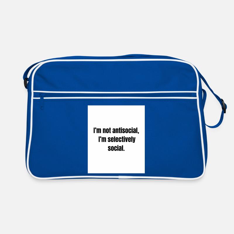 Selectively Social – Introvert Definition Retro Bag