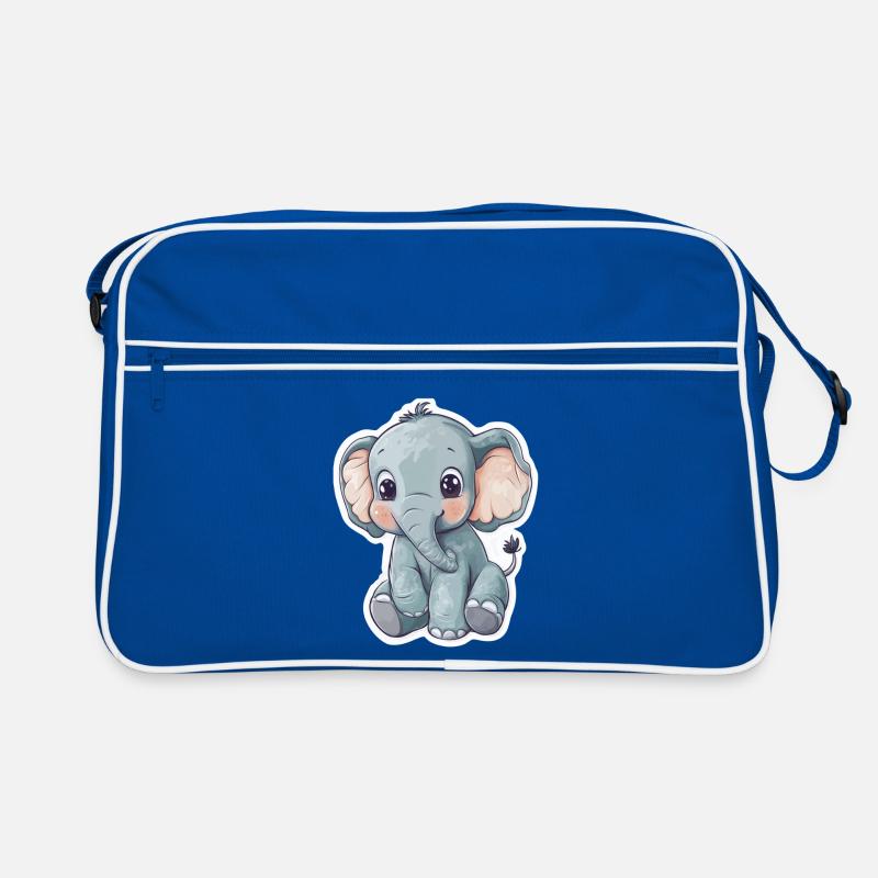 Cute elephant – gift idea for animal lovers Retro Bag