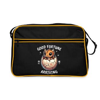 Dragon Shell Hatching Good Fortune - Retro Bag - black/gold - Front